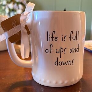 Rae Dunn Winnie the Pooh Disney Mug “Life is full of ups and downs”